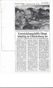 Artikel 1989 Kieler ANchrichten / Bild: Werner Kiwitt