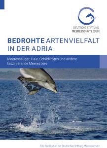 Titel der Broschüre „Bedrohte Artenvielfalt in der Adria“.