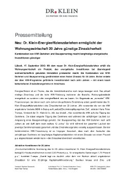 PM_Dr.  Klein Energieeffizienzdarlehen ermöglicht der Wohnungswirtschaft 20 Jahre günstige .pdf