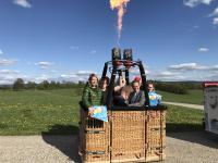 Pressegespräch 1. Montgolfiade: Veranstalter mit Sponsoren