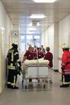 Evakuierung auf Station, Bild: Petra Geiger, Städtisches Klinikum Karlsruhe