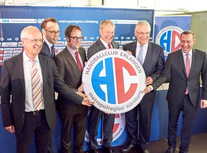 HC Erlangen-Pressekonferenz zum neuen Logo (Foto: hl-studios, Erlangen)