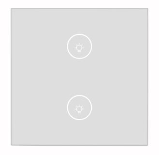 NX 4505 03 Luminea Home Control Touch Doppel Lichttaster LHC 102.on. Amazon Alexa und Google Assistant kompatibel