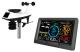 infactory WLAN-Wetterstation-Set FWS-1200 mit XL-Farb-Display, Außensensor, App, Wecker