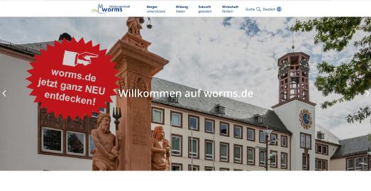 Städtische Homepage in frischem Outfit
