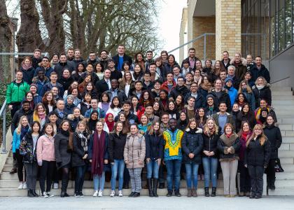 Rund 100 Studierende aus aller Welt beim Wintersprachkurs an der Hochschule Osnabrück / Foto: C. Henke