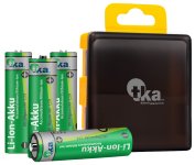 tka Köbele Akkutechnik 4er-Set Li-Ion-Akkus Typ AA / Mignon, 3.000 mWh, wiederaufladbar, 1,5 Volt