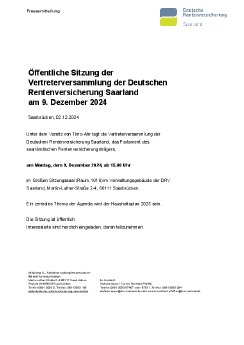 20241202_Sitzung_Vertreterversammlung_DRV Saarland_9. Dezember 2024.pdf