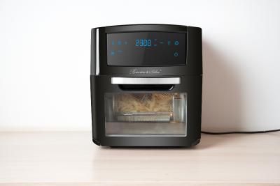Rosenstein & Söhne Digitale XXL-Heißluft-Fritteuse & Mini-Umluft-Ofen HF-400, 18 Programme, 12 Liter