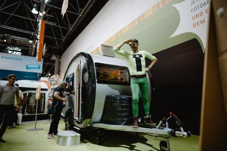 T@BMAN, einen eigenen Superhelden hat nur der Kult-Caravan T@B / Foto: Klaus Schwaiger