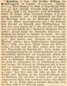 125 Jahre Wendelsteinhaus - Festgottesdienst am So, 13. Juli