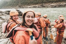 Raften, Biken, Klettern oder Sightseeing – neben dem gemeinsamen Programm bucht jeder seine liebsten „Wyld-Options“ (Foto: Indien)