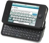 Callstel Keyboard-Case fuer iPhone 4: Cover mit ausziehbarer Tastatur