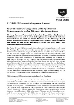Pressemitteilung werk b events - Ab 2023 Feser-Graf Gruppe wird Exklusivpartner und Namensgeber.pdf