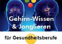 Gehirn-Wissen & Jonglieren für Gesundheitsberufe  = BGM-Beauftragte, Osteopathen, Heilpraktiker, Ergotherapeuten, Pflegeberufe, Fitnesstrainer, Ernährungsberater, Erzieher, Logopäden, Trainer, Coaches, Berater.