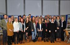  Architekturstudierenden mit Vertretungen aus der Bauherrschaft anlässlich der Präsentation. FH Lübeck