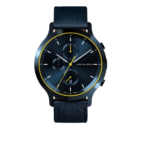Lilienthal Berlin Chronograph Blue Yellow.png