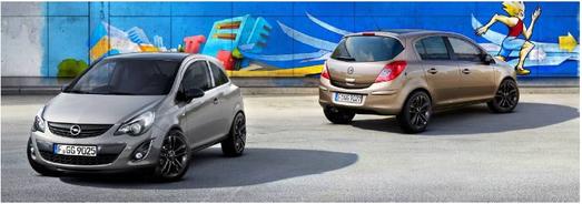 Aufregend anders: Die "Color Elegance"-Versionen des Corsa sind in den Metallicfarben Karbongrau und Muskatgrau ein eleganter Blickfang. Schwarze Zierelemente sorgen für einen sportlichen Touch