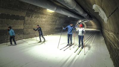 Der Skitunnel in Vuokatti © Visit Vuokatti