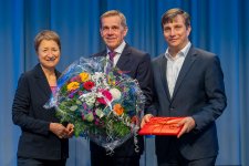 Bettina Lisbach, Prof. Dr. Werner Heppt und Prof. Dr. Dr. Martin Holderried (v.l.n.r.)