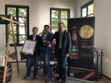 Frank Störzbach (Marketing Distelhäuser Brauerei), Frank Winkel (ProBier-Club.de), Christoph Ebers (Geschäftsführer Distelhäuser Brauerei)