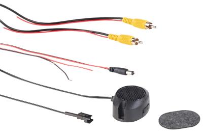 PX 4146 10 Lescars Farb Rückfahrkamera im Nummernschildhalter m Monitor und Abstandswarner
