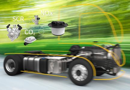 Continental bedient mit seiner Kompetenz die gesamte Wirkungskette vom Lufteinlass über die Gemischauf-bereitung, Verbrennung im Motor bis hin zum Auslass nach der Abgasnach-behandlung