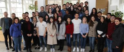 Begrüßung der Austauschstudierenden des Sommersemesters 2018 an der Hochschule Worms durch die Hochschulleitung. Foto: Hochschule Worms