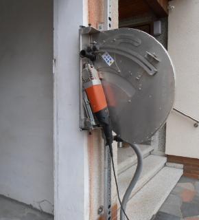 Steinsäge S26 + Wandschiene W60 Garagentor verbreitern
