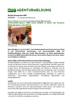 APD_032_2023_Update-ADRA leistet Nothilfe in Syrien und finanziert Maßnahmen in der Türkei.pdf