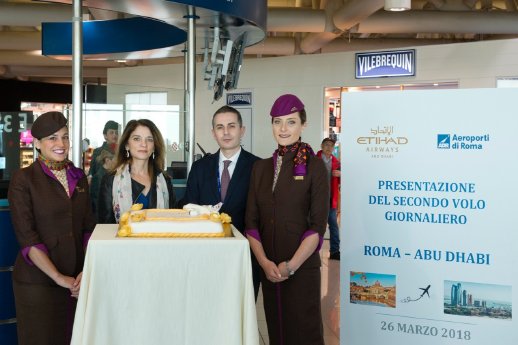 Etihad Airways und Aeroporti die Roma feiern zweiten täglichen Flug.jpg