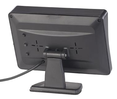 PX 4146 3 Lescars Farb Rückfahrkamera im Nummernschildhalter m Monitor und Abstandswarner