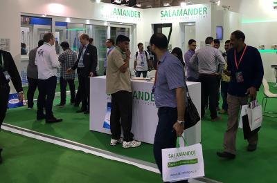 Salamander freut sich über einen stark besuchten Messestand / Bildquelle: Salamander Industrie-Produkte GmbH