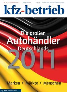 Titelseite "Die großen Autohändler Deutschlands 2011"