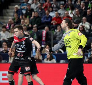 HC Erlangen: Bergischer HC 26:18 – Christoph Steinert und Nikolas Katsigiannis / (HJKrieg, Erlangen)