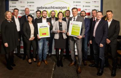 Den ersten Platz des "Gebrauchtwagen Award 2018" belegte das Team der MGS Motor Gruppe Sticht aus Bayreuth / Foto: Vogel Business Media/Stefan Bausewein