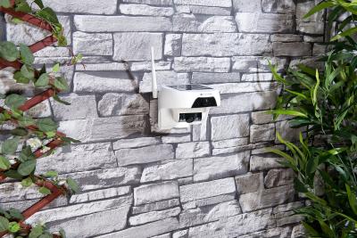 NX-4377 VisorTech HD-IP-Kamera mit Akku & Solar-Panel, Bewegungssensor, Nachtsicht, IP55