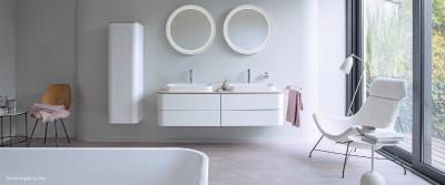 So schön sieht ein ordentliches Bad aus. Hier von Duravit Happy D.2 Plus