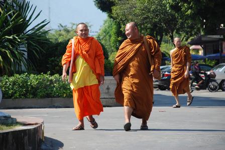 Thailand, Mönche in Chiang Mai