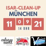 Isar Clean-Up am 11. September in München (Grafik: GRD)