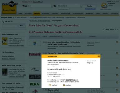 Klein und wirkungsvoll: Mit der Minianzeige von meinestadt.de preisgünstig online rekrutieren